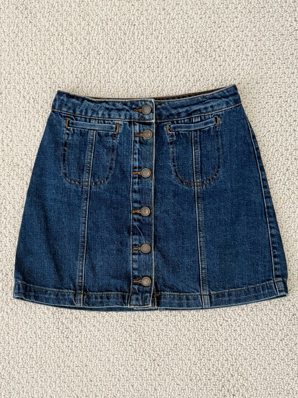 Topshop MOTO Denim Mini Skirt